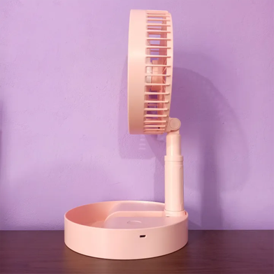 JOYKALY YG-737 Rechargeable 2400mAh Lithium Battery Strong Wind Low Noise Foldabl Table Fan With Light - Image 3